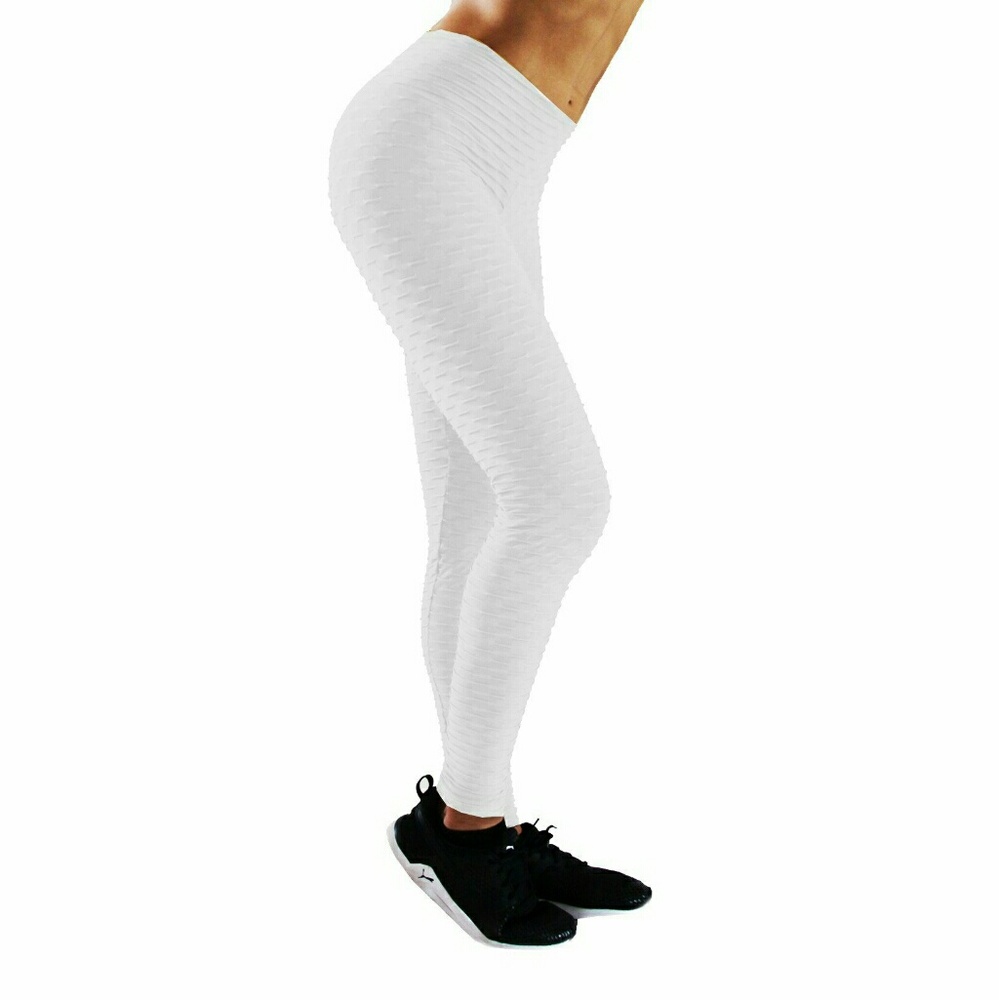 Bum Bum Bacana - Honeycomb leggings - White - S/M